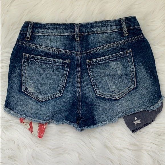 Patriotic Holiday High Rise Shorts - Picture 4 of 5